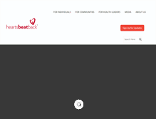 Tablet Screenshot of heartsbeatback.org